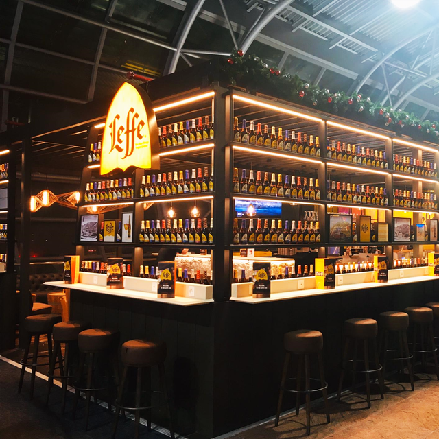 Rénovation du Leffe bar de Brussels Airport à Zaventem
